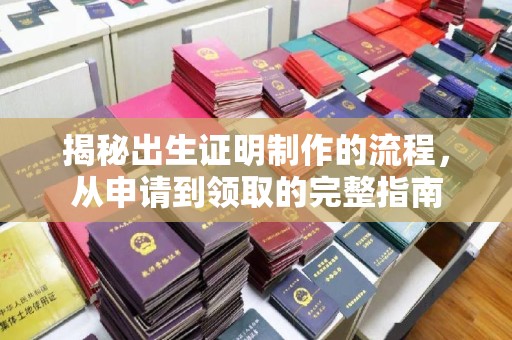 扎囊揭秘出生证明制作的流程，从申请到领取的完整指南