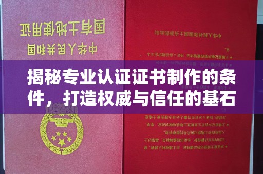 扎囊揭秘专业认证证书制作的条件，打造权威与信任的基石