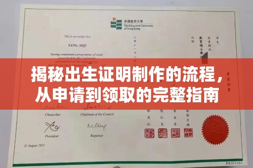 扎囊揭秘出生证明制作的流程，从申请到领取的完整指南