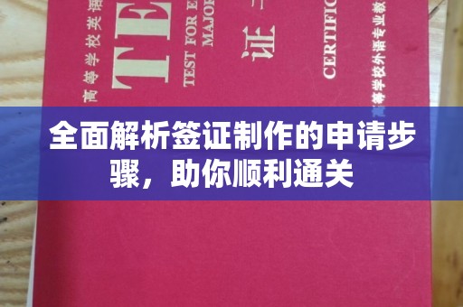 扎囊全面解析签证制作的申请步骤，助你顺利通关