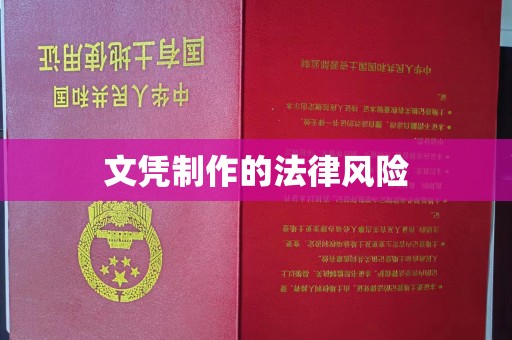 扎囊文凭制作的法律风险