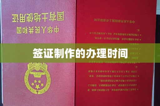 扎囊签证制作的办理时间