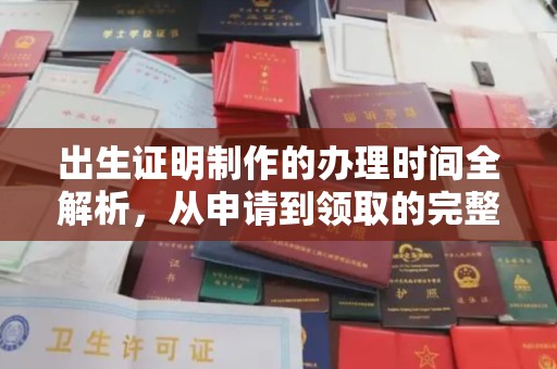扎囊出生证明制作的办理时间全解析，从申请到领取的完整指南