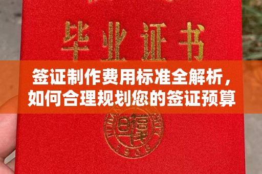 扎囊签证制作费用标准全解析，如何合理规划您的签证预算？