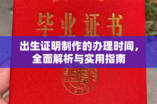 扎囊出生证明制作的办理时间，全面解析与实用指南