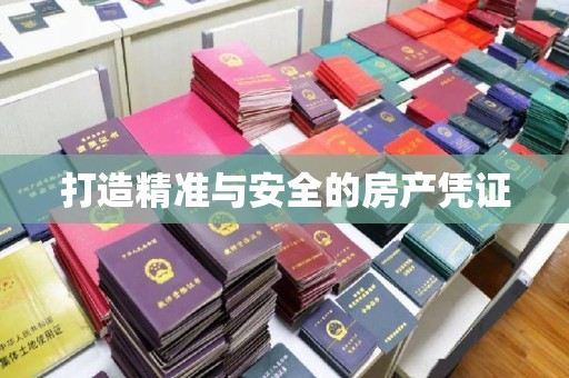 扎囊打造精准与安全的房产凭证